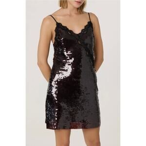 ASTR Lexy Dress in Wine. Size Large